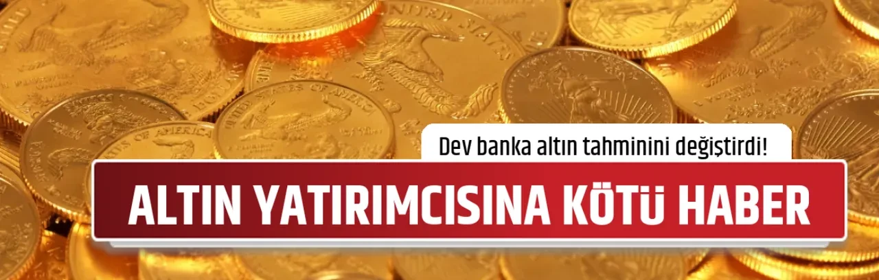 ALTIN YATIRIMCISINA KÖTÜ HABER