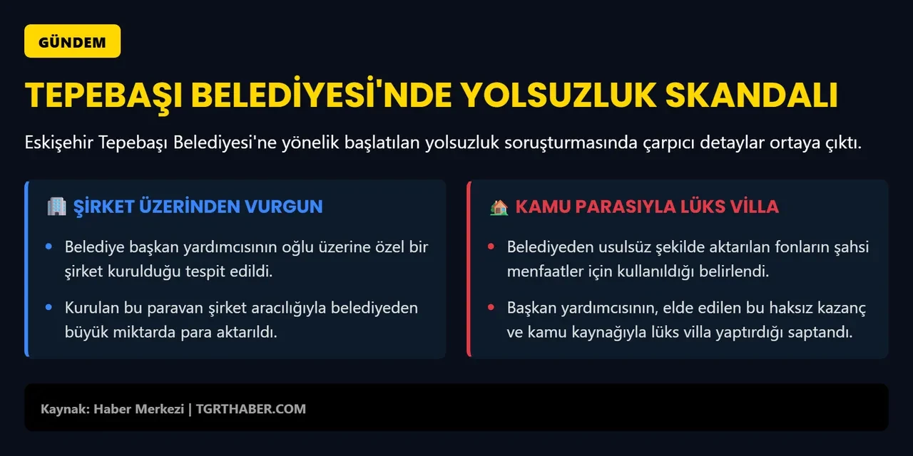 Tepebaşı yolsuzluk soruşturmasında şoke eden detaylar! Oğlunun üzerine şirket kurup köye villa yaptırdı