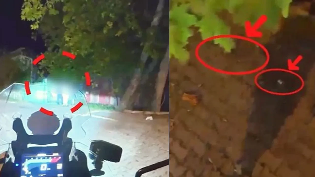 Yakalanacağını anlayınca uyuşturucuyu yere attı! O anlar polisin yaka kamerasına yansıdı