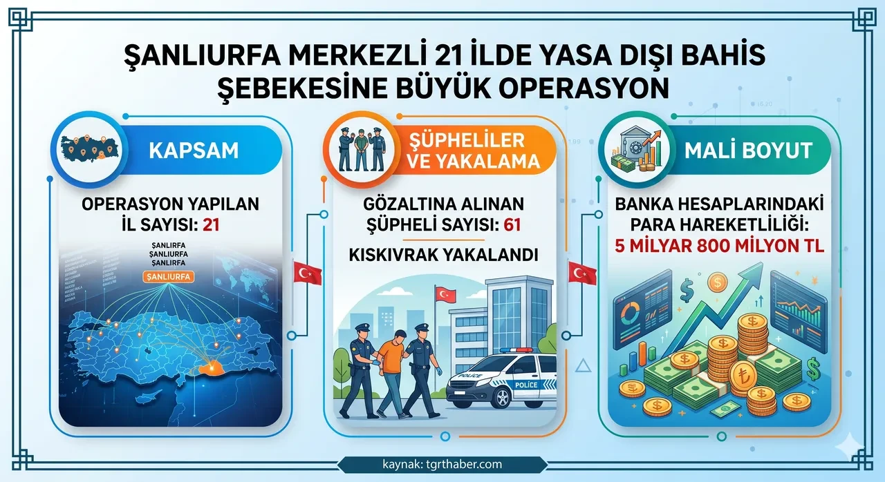 Yasa dışı bahis imparatorluğu çökertildi! 5.8 milyar TL'lik dev vurgun: 58 kişi tutuklandı