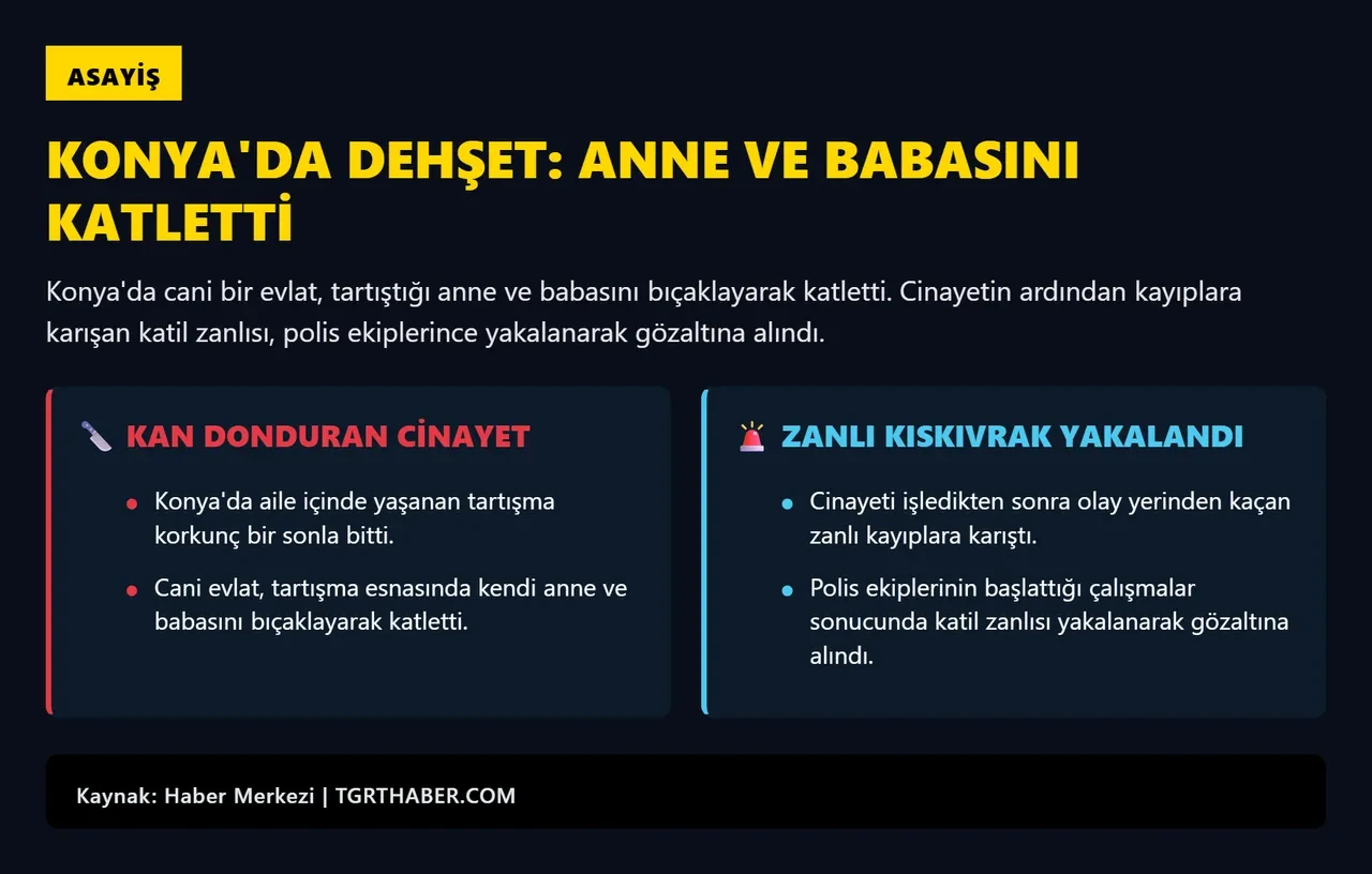 Konya'da evlat vahşeti! Elleri kanlı şekilde parkta bulununca cinayet ortaya çıktı