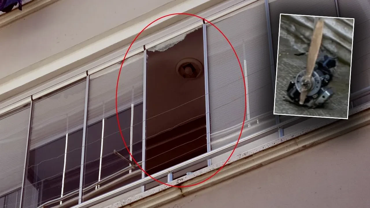 Samsun'da insansız hava aracı düştü! Mahalleli uykusundan fırladı: Evler hasar aldı