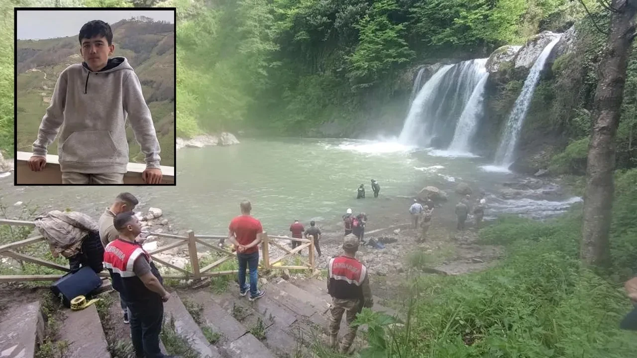 Ordu'da şelaleye giren 15 yaşındaki Arda boğularak can verdi