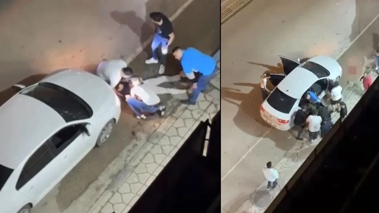 Market önündeki silahlı saldırı anı kamerada