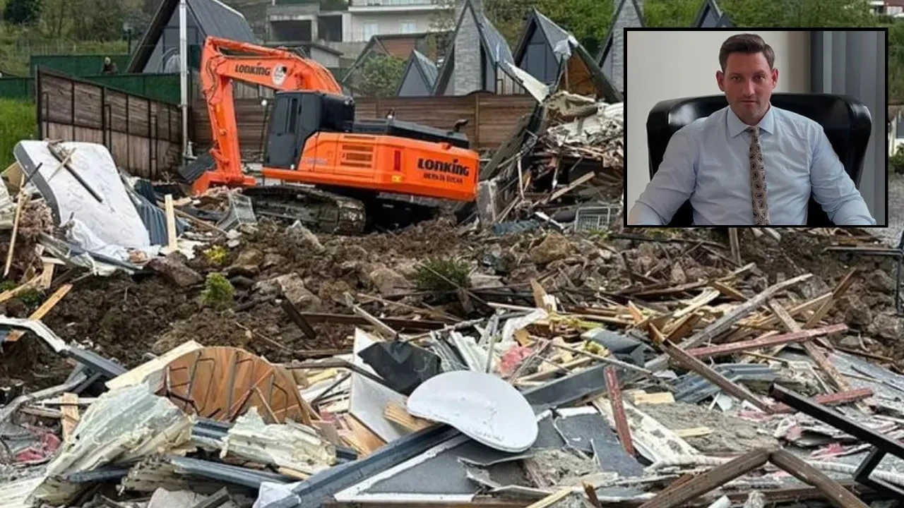 Ortağı öldürmüştü! Ailesi Sakarya'da cinayetin işlendiği tesisin bungalovlarını yıktırdı