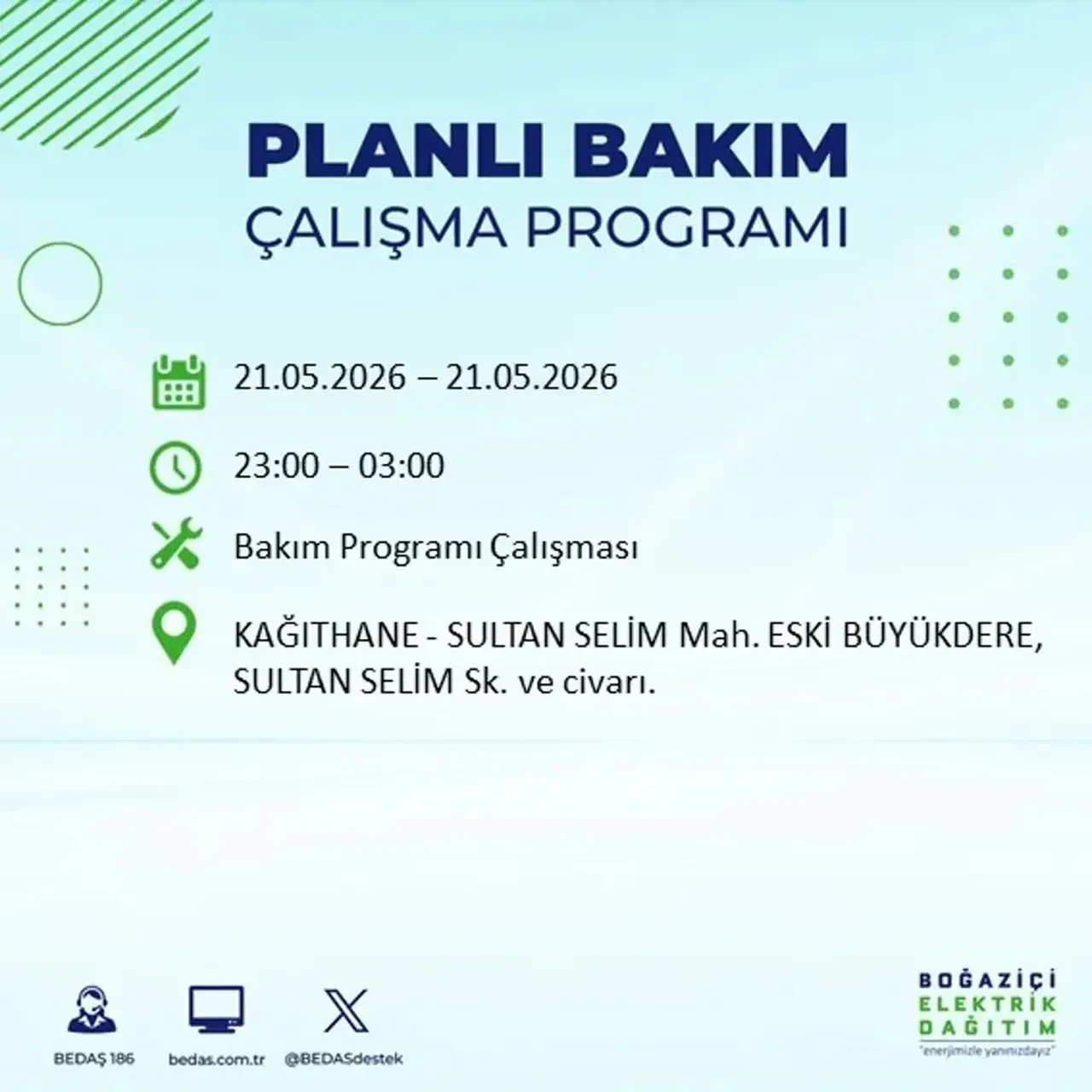 BEDAŞ İstanbulluları uyardı! Tam 21 ilçede elektrik kesintisi uygulanacak, saatler sürecek
