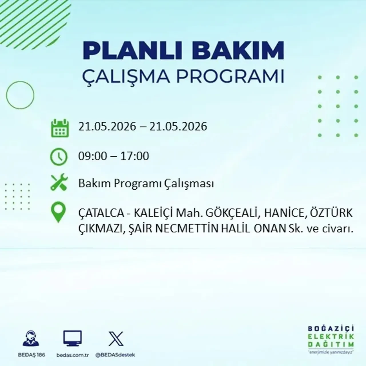 BEDAŞ İstanbulluları uyardı! Tam 21 ilçede elektrik kesintisi uygulanacak, saatler sürecek