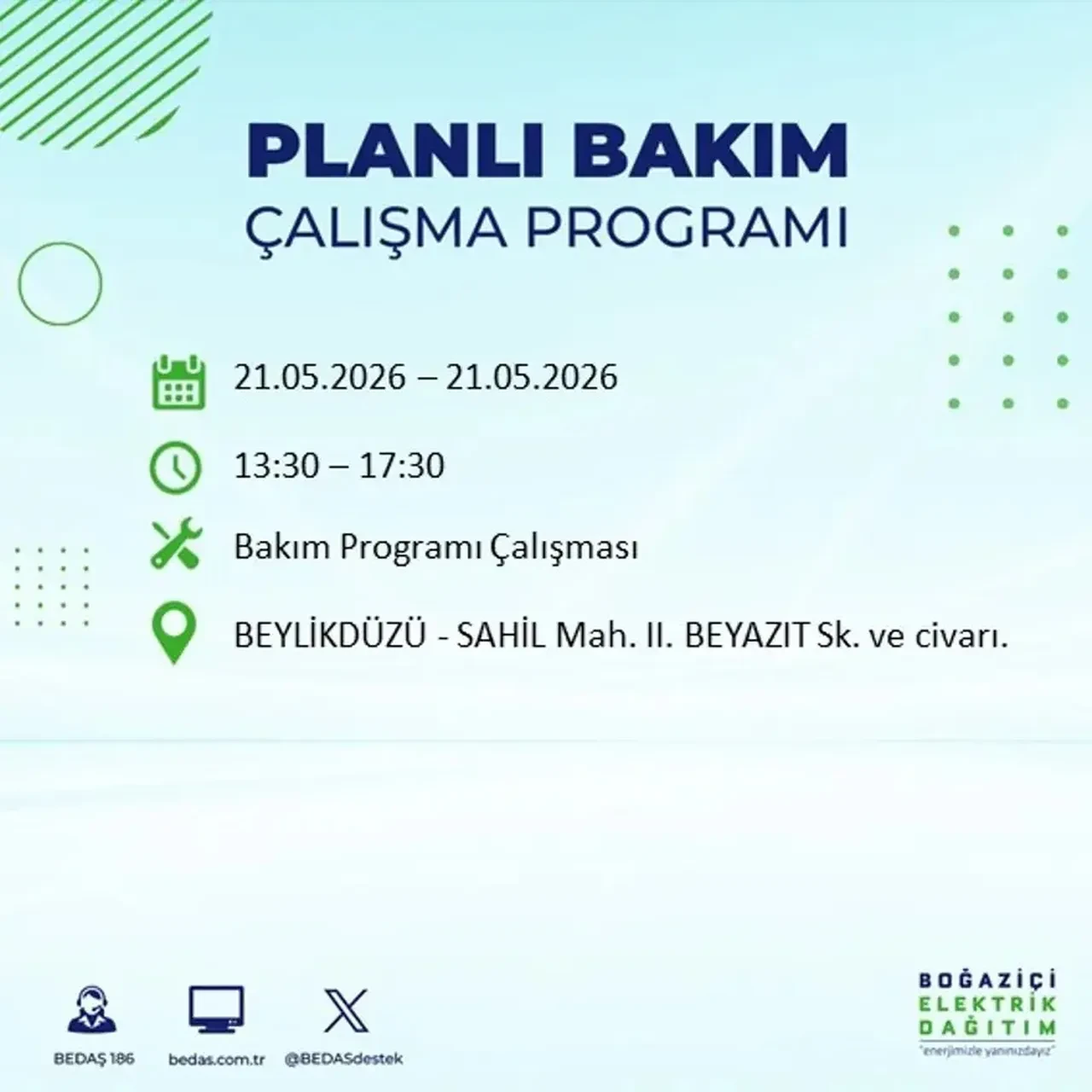 BEDAŞ İstanbulluları uyardı! Tam 21 ilçede elektrik kesintisi uygulanacak, saatler sürecek