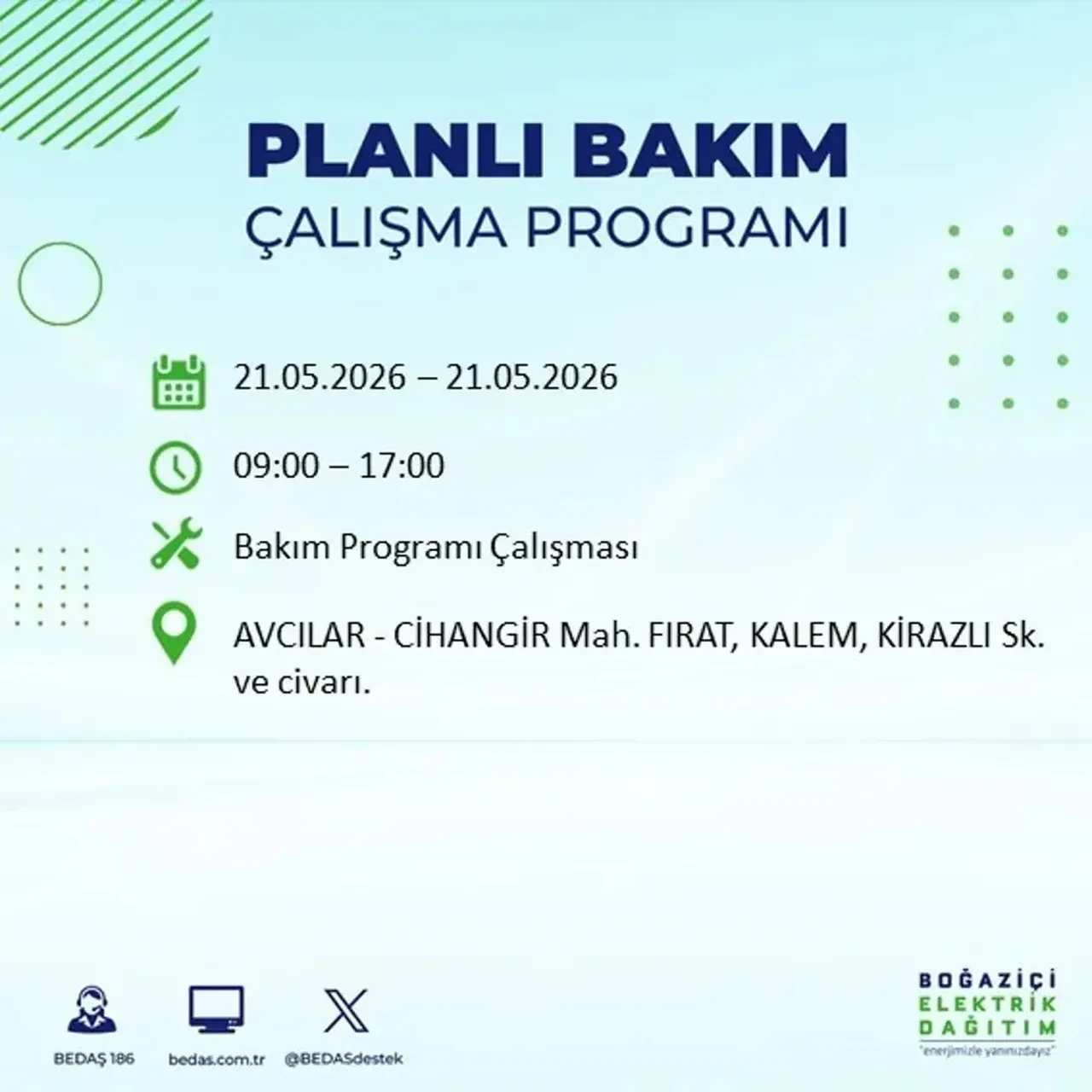 BEDAŞ İstanbulluları uyardı! Tam 21 ilçede elektrik kesintisi uygulanacak, saatler sürecek
