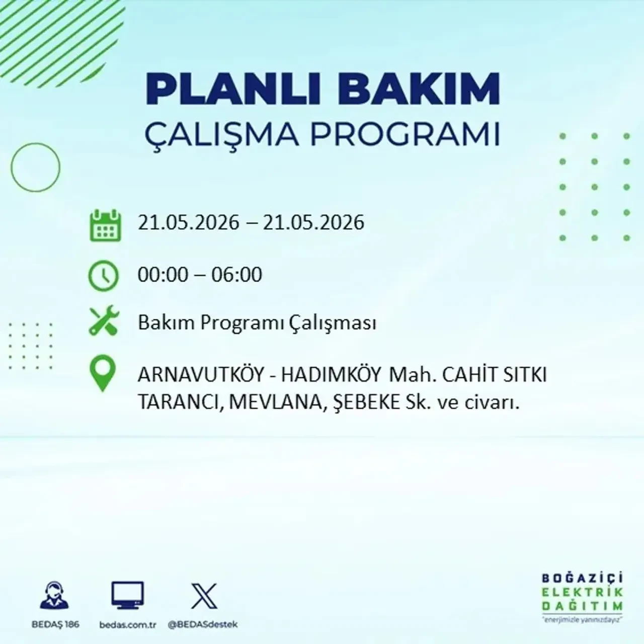 BEDAŞ İstanbulluları uyardı! Tam 21 ilçede elektrik kesintisi uygulanacak, saatler sürecek