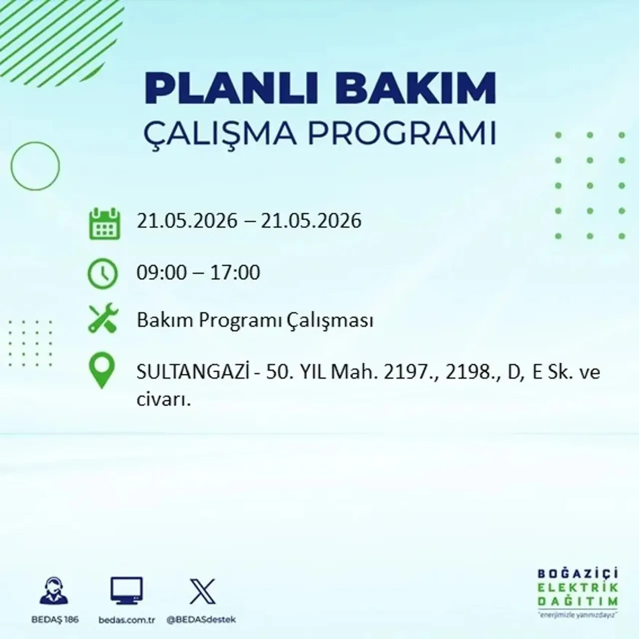BEDAŞ İstanbulluları uyardı! Tam 21 ilçede elektrik kesintisi uygulanacak, saatler sürecek