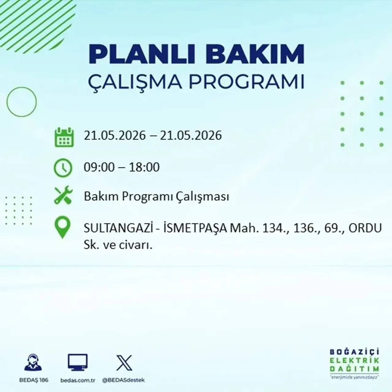 BEDAŞ İstanbulluları uyardı! Tam 21 ilçede elektrik kesintisi uygulanacak, saatler sürecek
