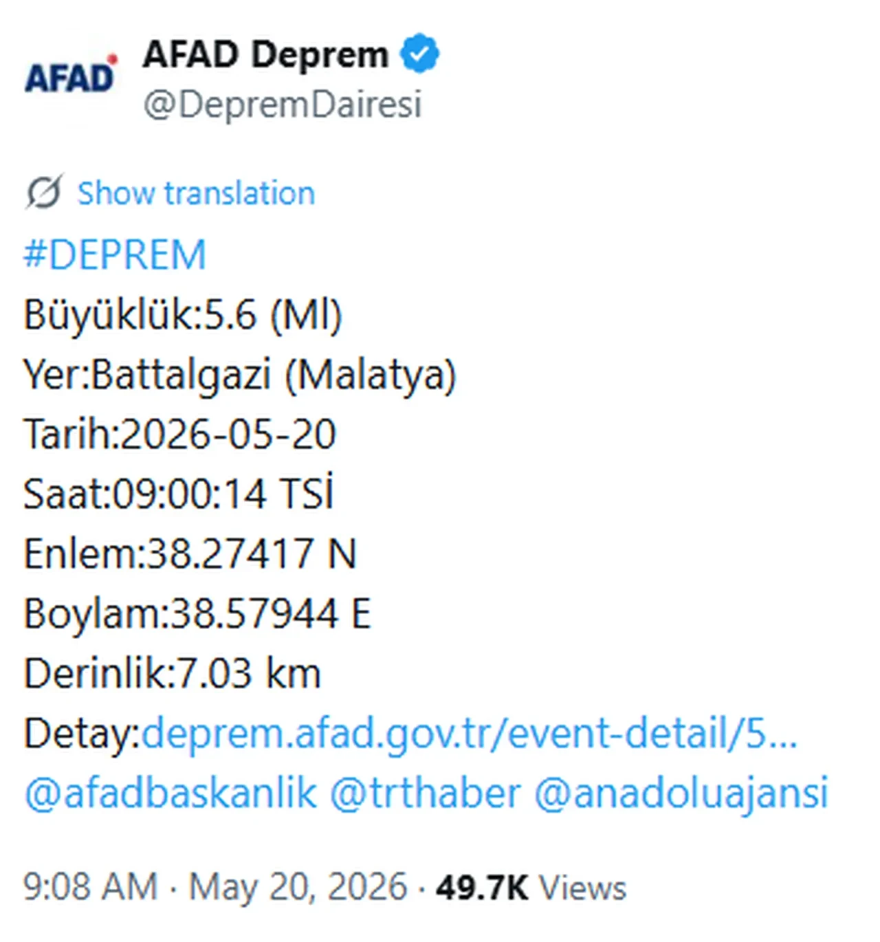 Malatya deprem! Nerede deprem oldu? Malatya, Şanlıurfa, Adana: Son dakika DEPREM!