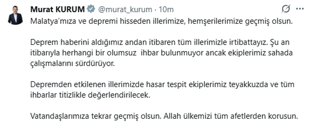 Malatya deprem! Nerede deprem oldu? Malatya, Şanlıurfa, Adana: Son dakika DEPREM!