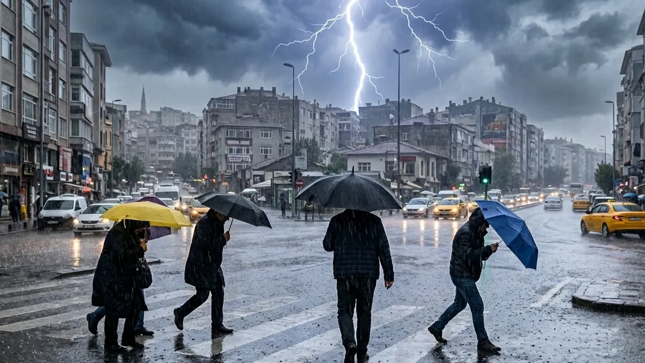 Türkiye geneline sağanak alarmı! 5 kente kritik uyarı: Bugün şemsiyesiz dışarı çıkmayın