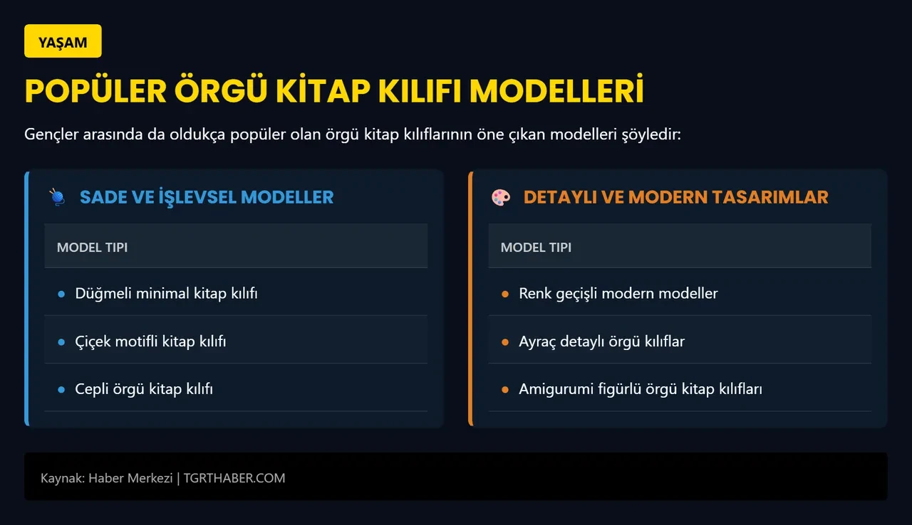 Örgü kitap kılıfı modelleri 2026 yılında popüler oldu! Evde örgüyle kitap kılıfı yapın