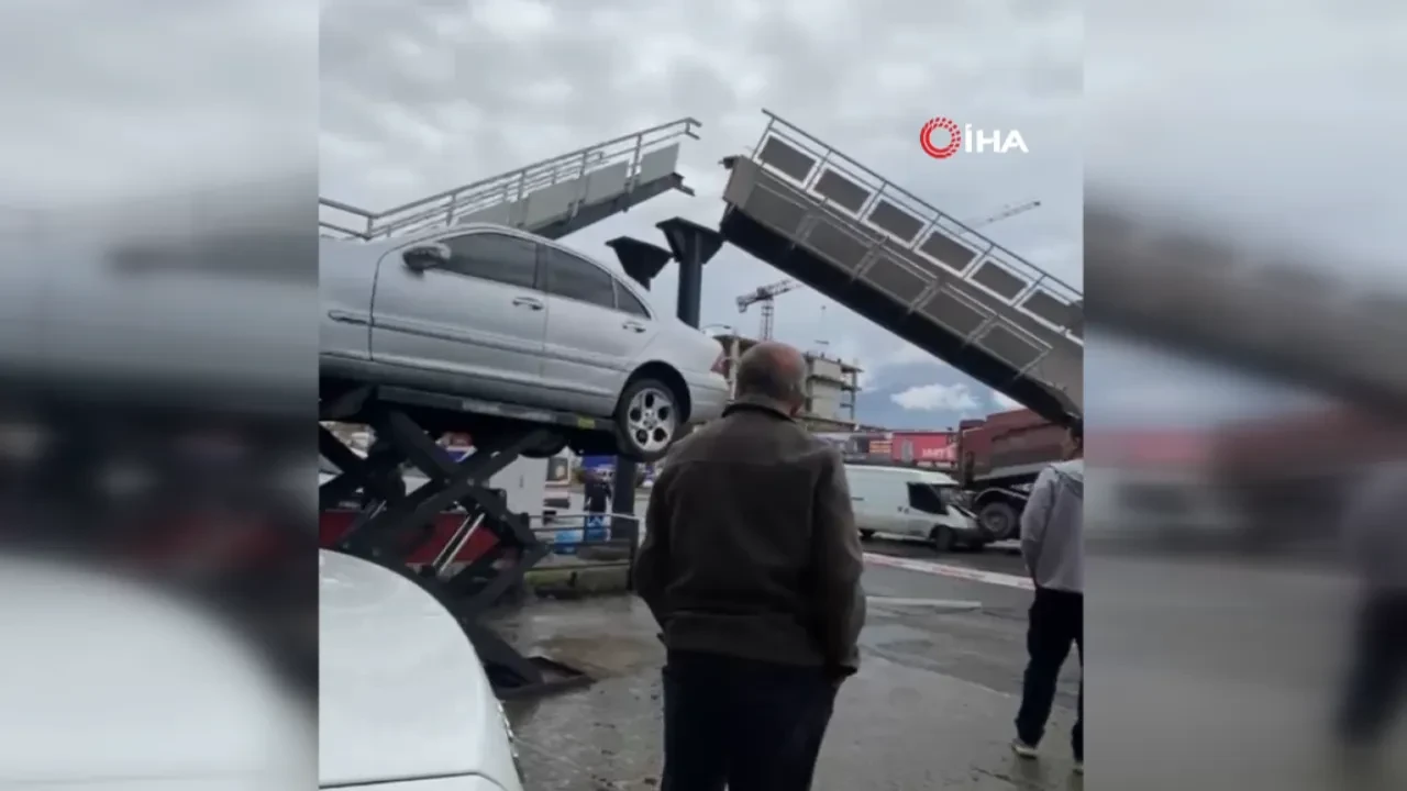Ankara’da kamyon üst geçide çarptı: 3 kişi yaralandı