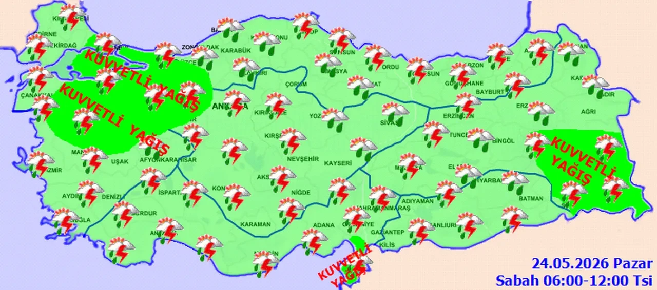Meteoroloji'den 21 kent için sarı kodlu uyarı! Kuvvetli yağış etkili olacak