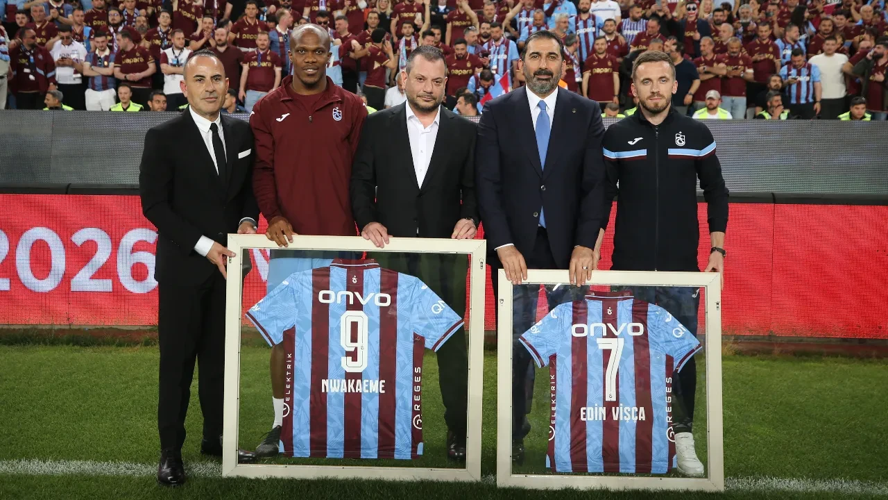 Trabzonspor'da Visca ve Nwakaeme veda etti! Bordo-mavililer ayrılıkları resmen duyurdu