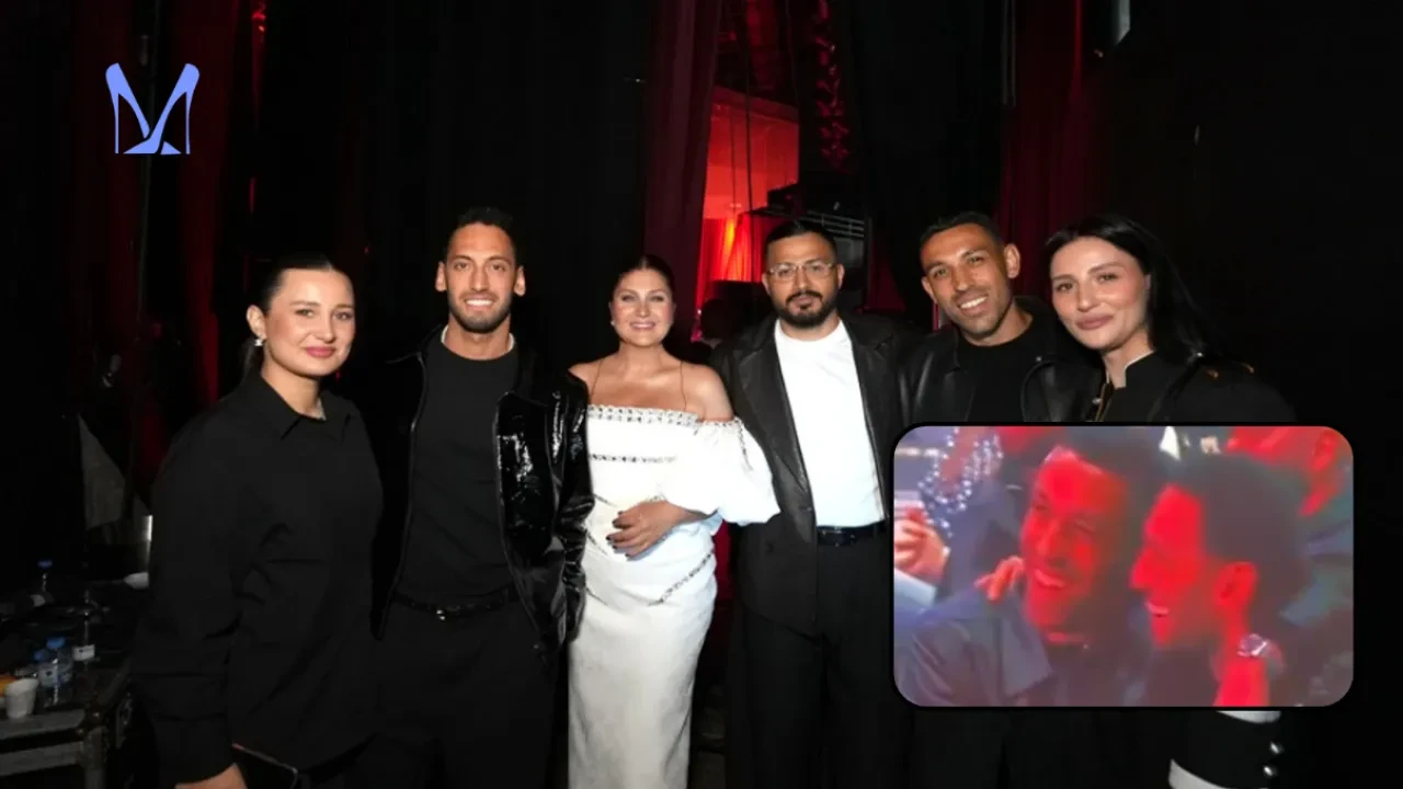Sibel Can konserinde İrfan Can Kahveci ve Hakan Çalhanoğlu sarılması viral oldu! Harbiye Sahnesi’nde komik dakikalar