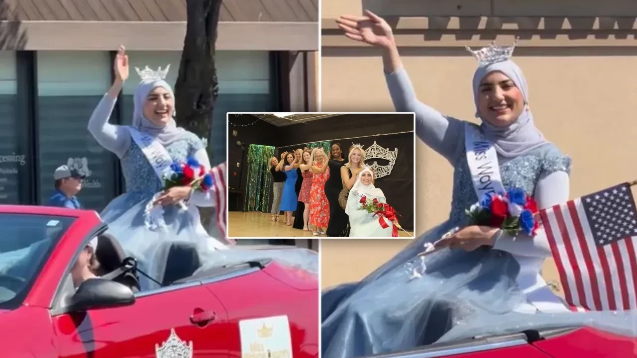 ABD'nin başörtülü güzellik kraliçesi halkı selamladı, yeniden gündem oldu