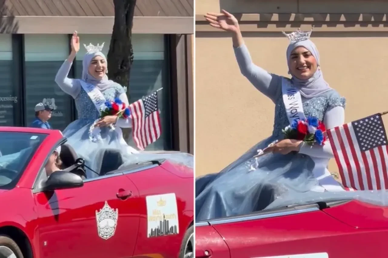 ABD'nin başörtülü güzellik kraliçesi halkı selamladı, yeniden gündem oldu