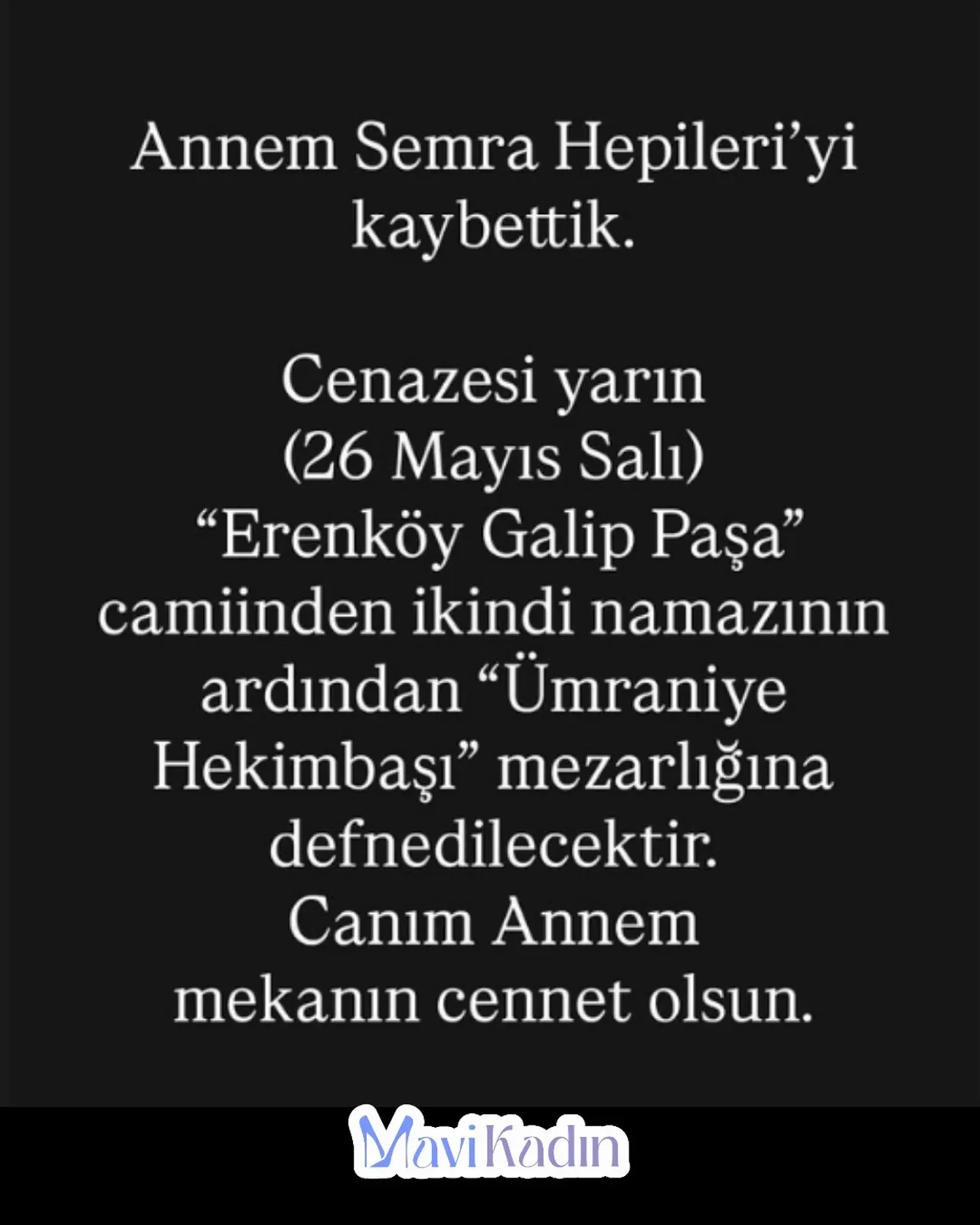 Engin Hepileri'nin acı günü! Annesi Semra Hepileri hayatını kaybetti 
