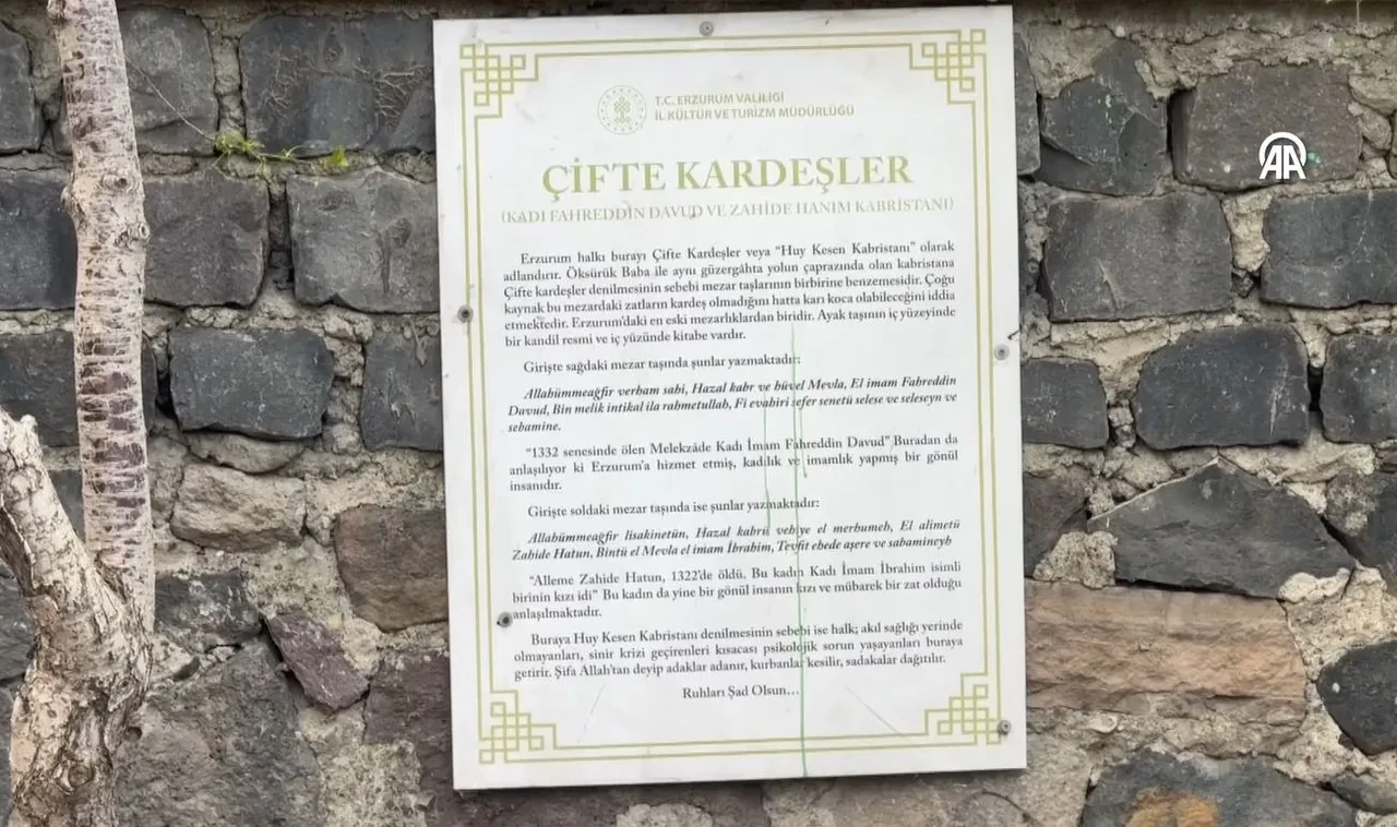 Erzurum'da tarihi Çifte Kardeşler Kabristanı'nda skandal kazı! İslami usuller hiçe sayıldı, belediye harekete geçti