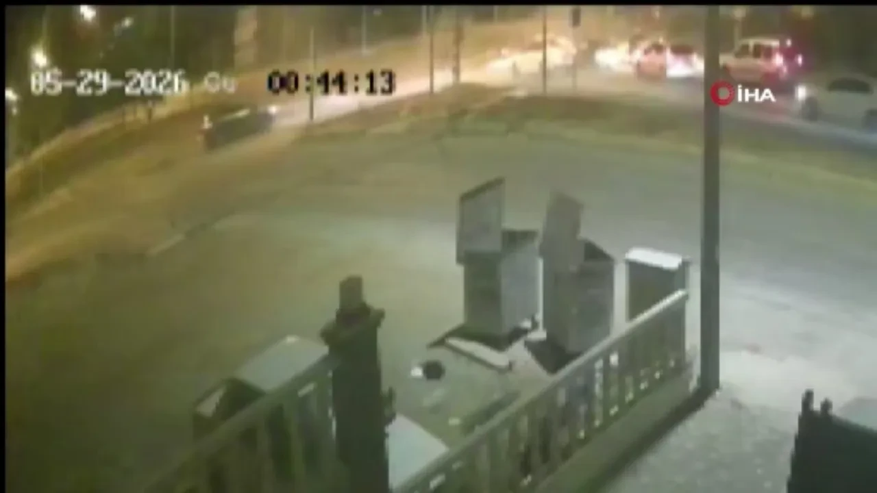 Bayram günü kahreden olay! 16 yaşındaki çocuğun hayatını kaybettiği kaza kamerada 