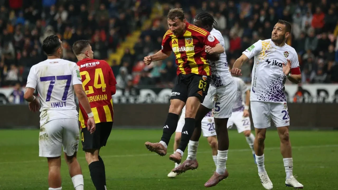 Kayserispor ile Eyüpspor yenişemedi! Kritik mücadele 1-1 sona erdi