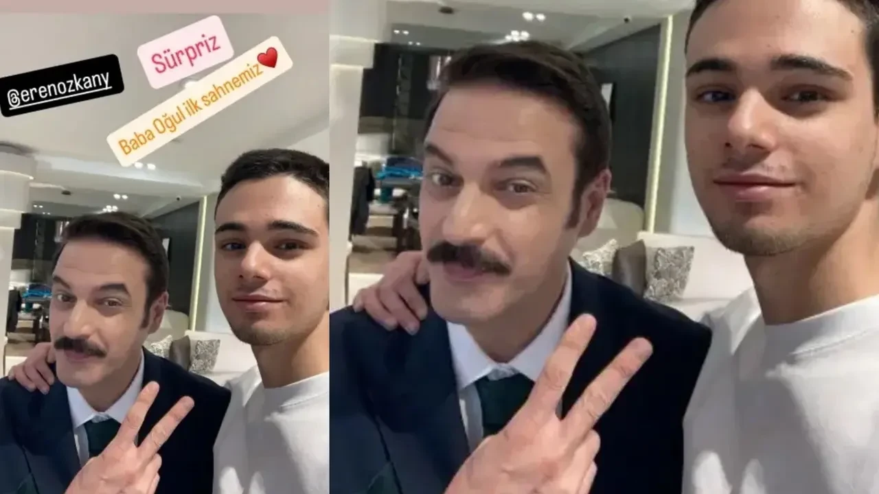 Ufuk Özkan'dan sürpriz paylaşım! Oğluyla ilk projesini böyle duyurdu