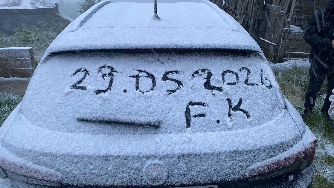 Kastamonu'da mayıs ayında kar sürprizi