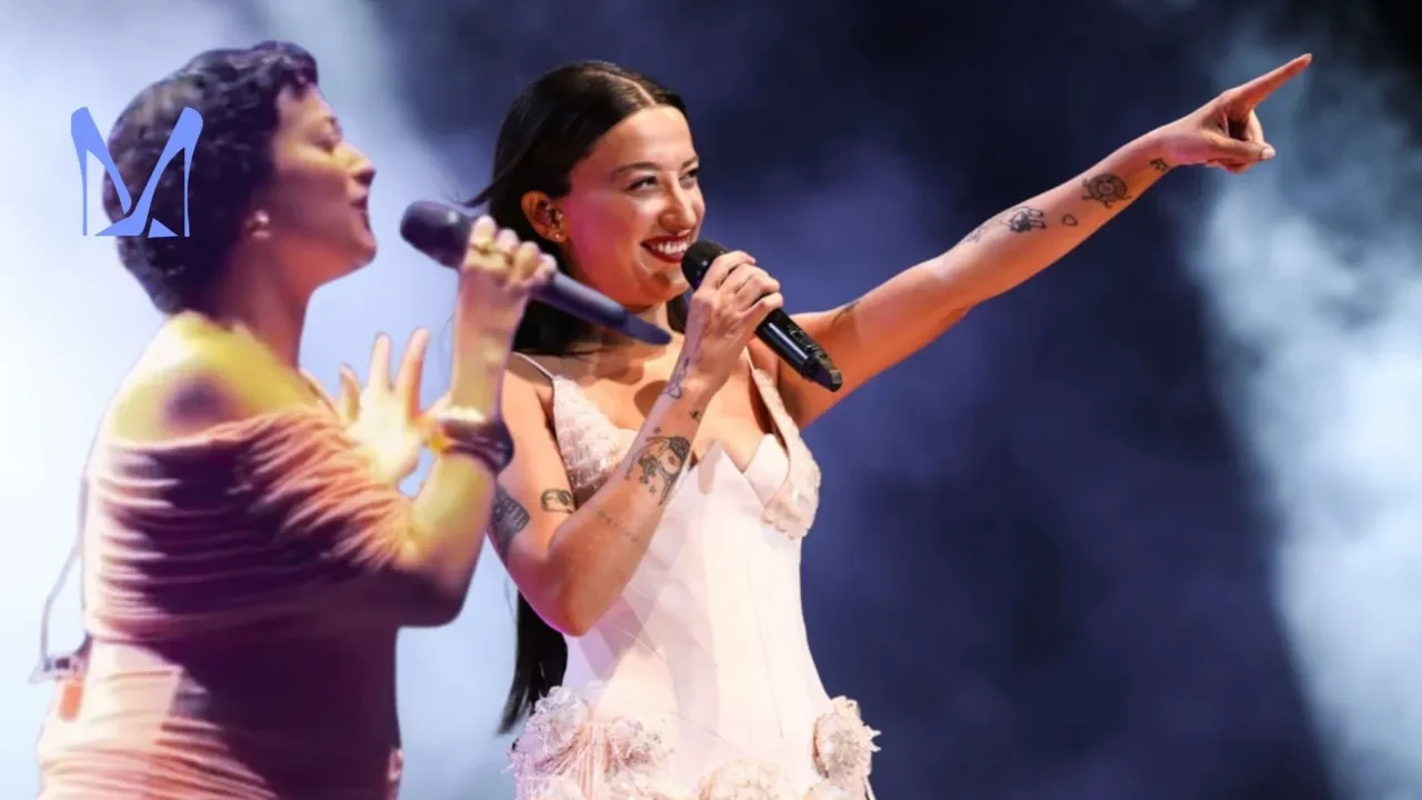 Melike Şahin'in konser performansı olay oldu! Karnı burnunda sahneye çıktı, sosyal medya ikiye bölündü
