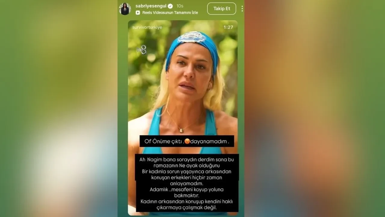 Survivor Sabriye Şengül’den Nagihan’a destek mesajı!“ Ramazan’ın ne olduğunu söylerdim”