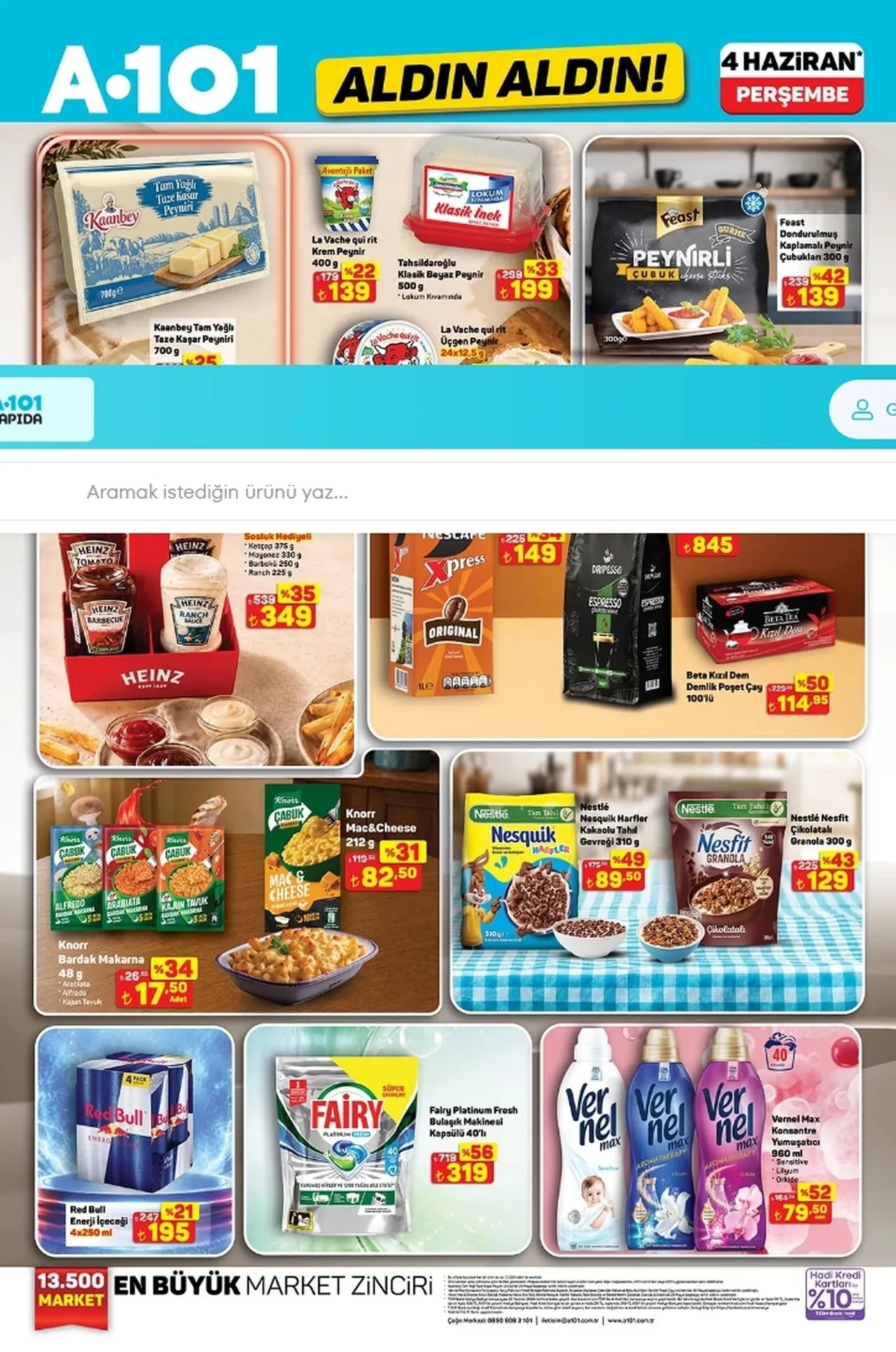 4 Haziran A 101 aktüel kataloğu indirimli ürünler listesi belli oldu! A 101 güncel katalog