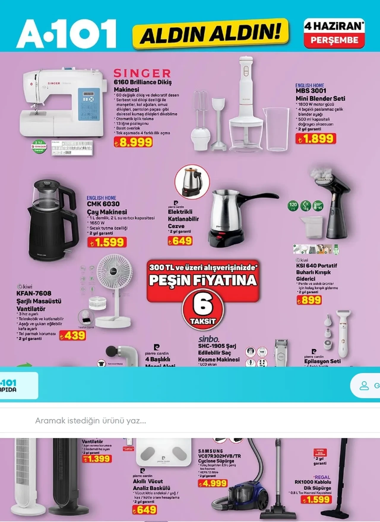 4 Haziran A 101 aktüel kataloğu indirimli ürünler listesi belli oldu! A 101 güncel katalog