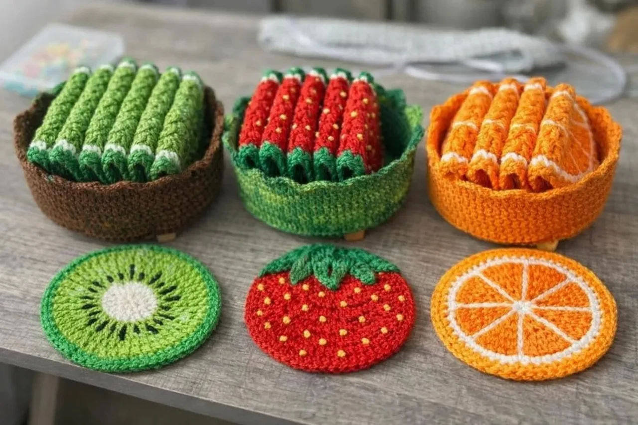 Tığ işi limonlu mutfak setleri sosyal medyada viral oldu! Yaz mutfaklarına renk katan modeller 2026