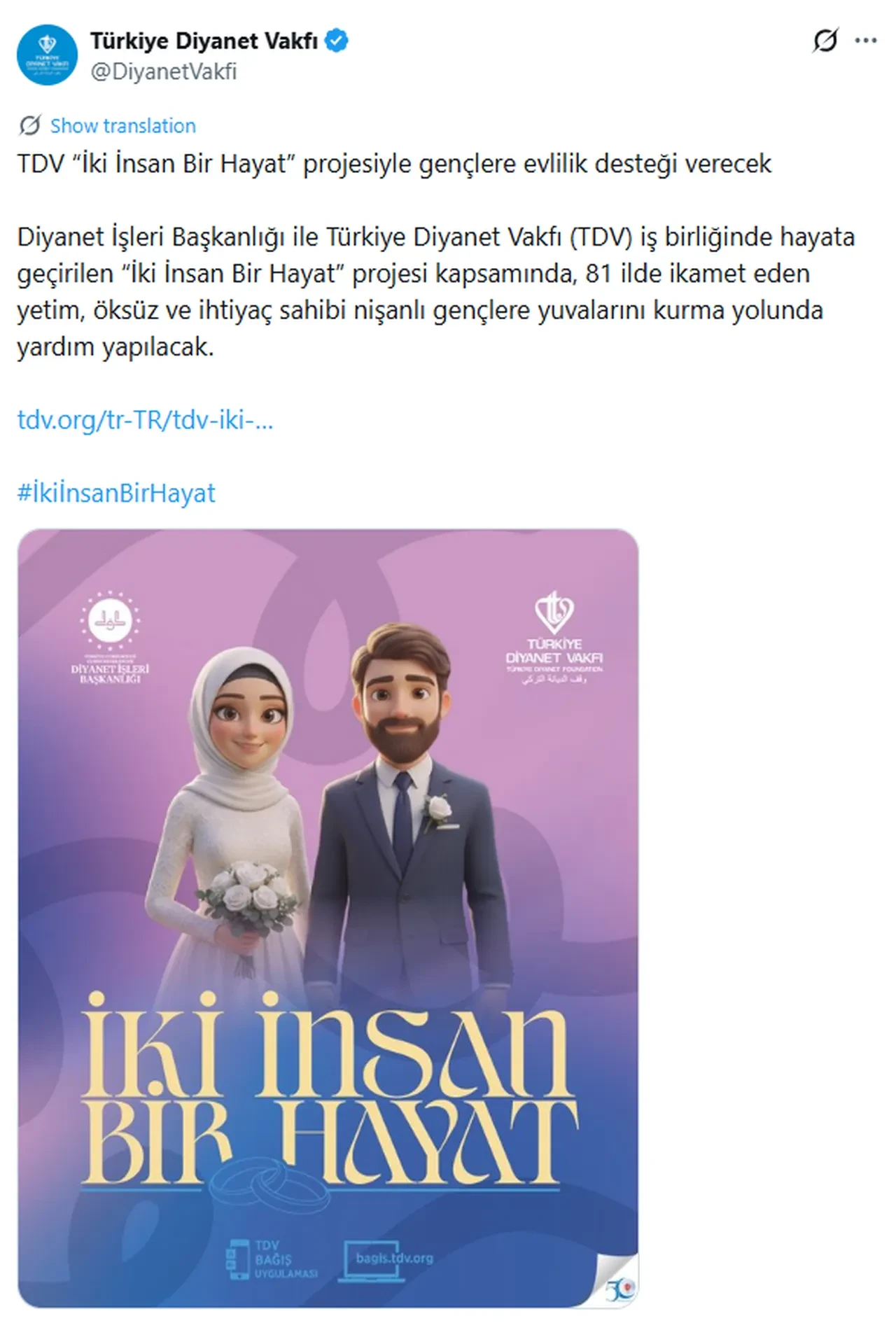 Diyanet Çeyiz Yardımı Sonuçları 2026 Sorgulama | Türkiye Diyanet Vakfı İki İnsan Bir Hayat Sonuçları Açıklandı mı?