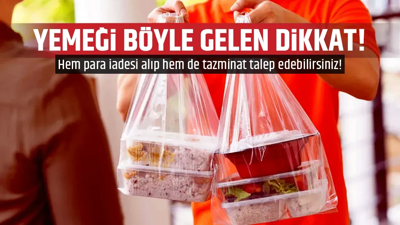 YEMEĞİ BÖYLE GELEN DİKKAT!