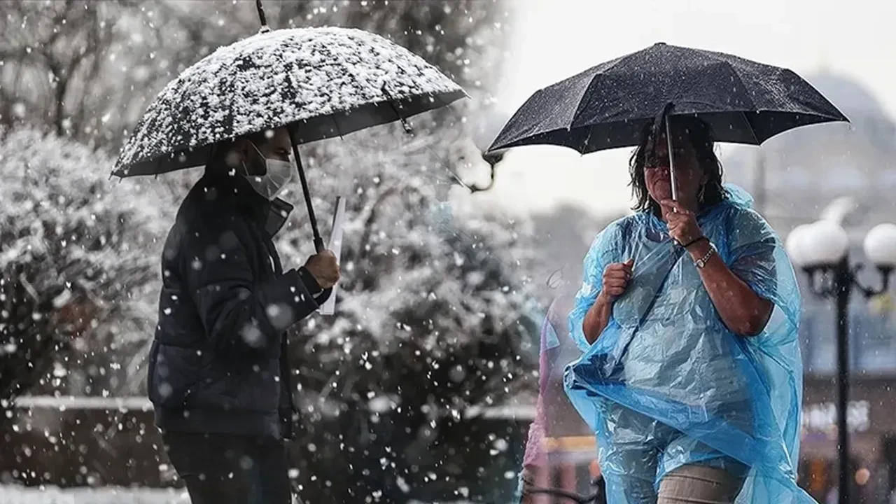 Meteoroloji illeri tek tek uyardı! Kar yağışı ve sağanak geliyor 
