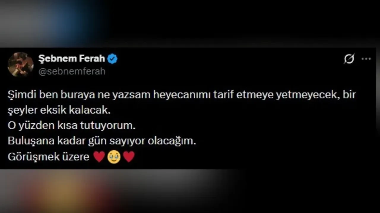 Şebnem Ferah’tan müjdeli haber! Ünlü şarkıcı geri dönüyor