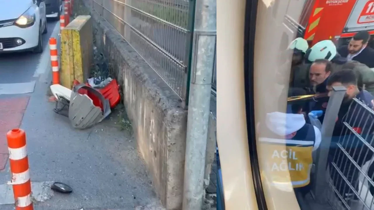 Gaziosmanpaşa'da korkunç kaza! Motosiklet sürücüsü tramvay altında kaldı