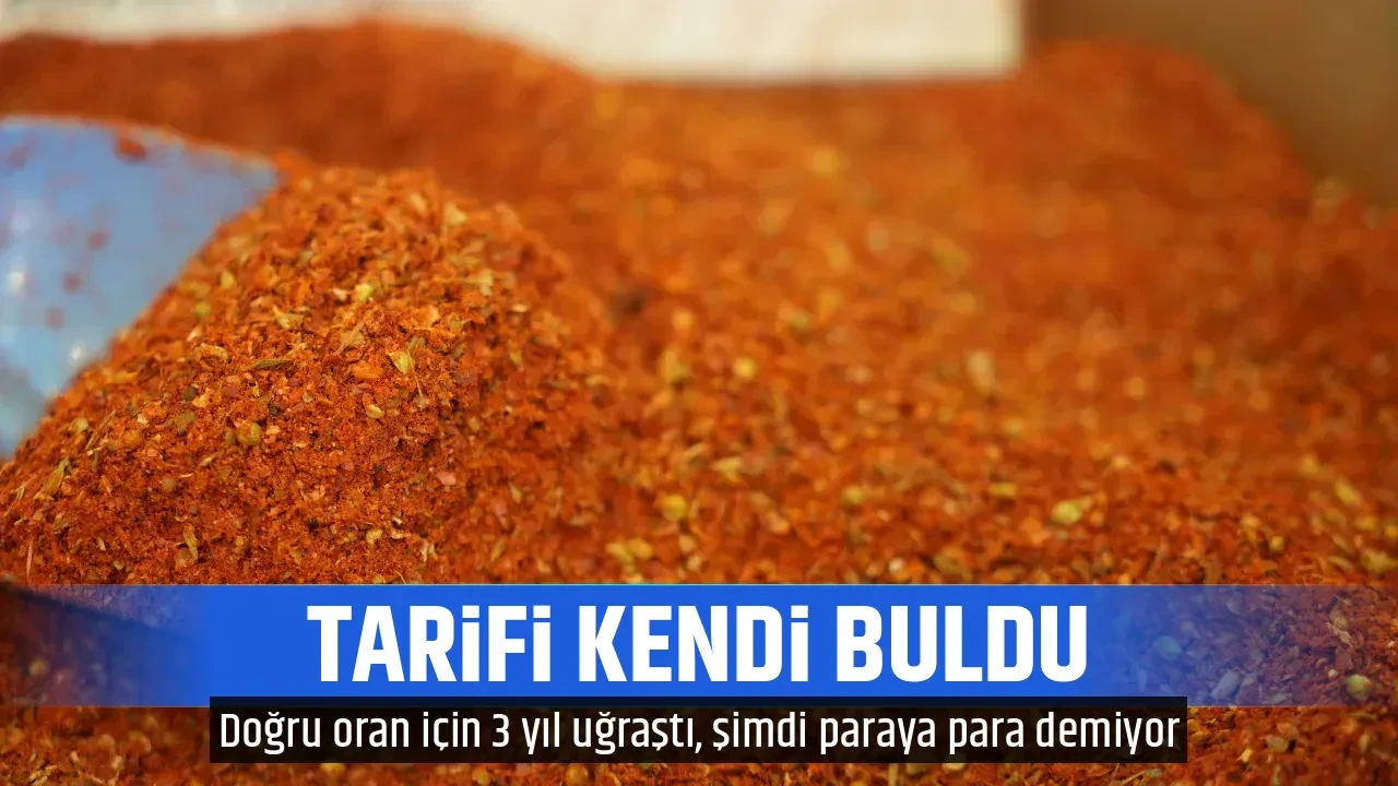 TARİFİ KENDİ BULDU