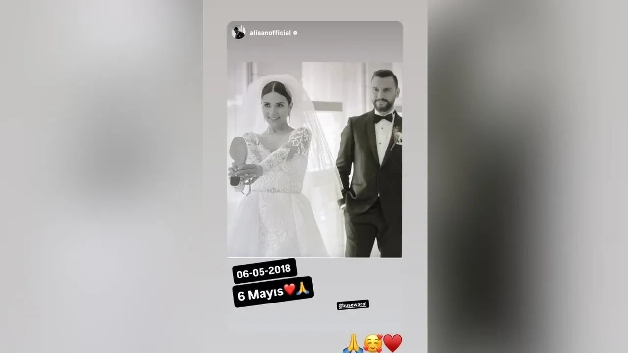 Alişan’dan Buse Varol’a romantik sürpriz! Evlilik yıldönümünde sete baskın yaptı