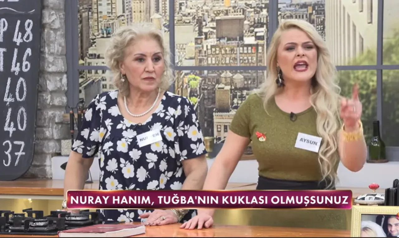 Gelinim Mutfakta tadım masasında şok kavga! Ucuz bir pazardan alınmış kiralık kayınvalidesin