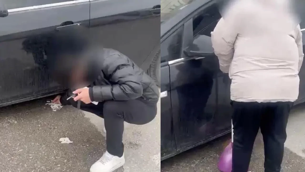 Sigara izmaritlerini yere atan sürücü suç üstü yakalandı! Zabıtadan ibretlik ceza