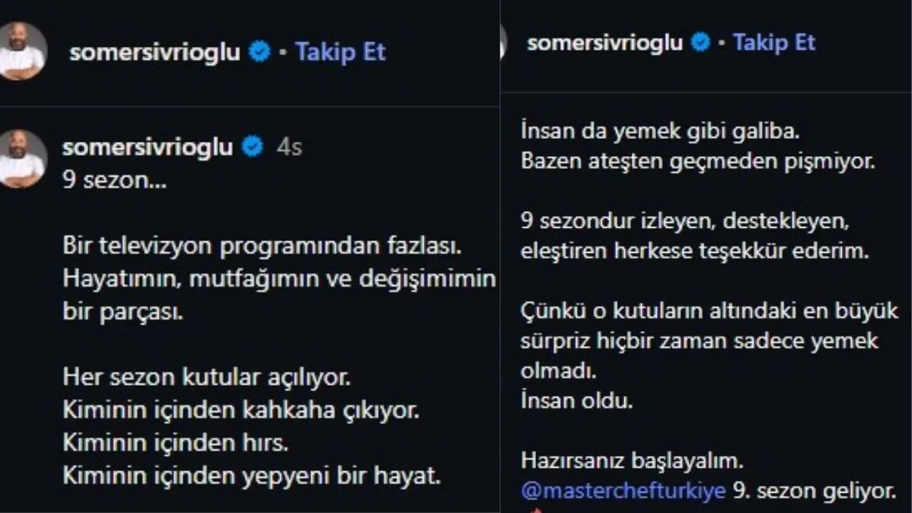Somer Sivrioğlu duyurdu! MasterChef Türkiye 9. Sezon başlıyor! 