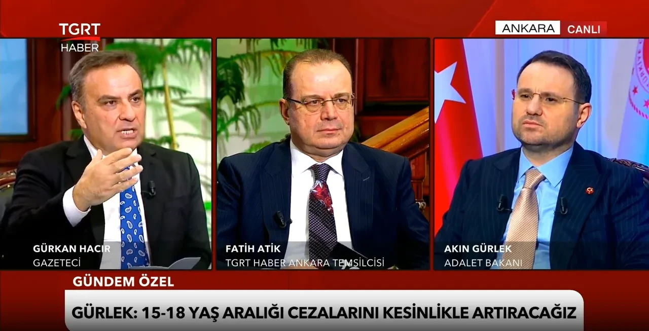 Adalet Bakanı Akın Gürlek: Suça sürüklenen çocukların cezaları artacak