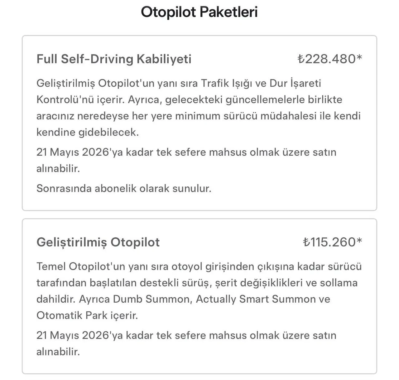Tesla’da FSD için tek seferlik alım bitiyor: Son tarih belli oldu