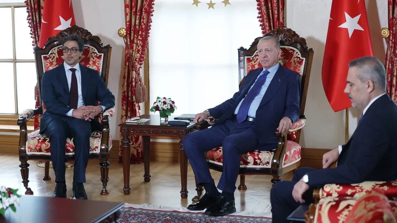 Cumhurbaşkanı Erdoğan BAE Devlet Başkan Yardımcısı Al Nahyan'ı kabul etti 